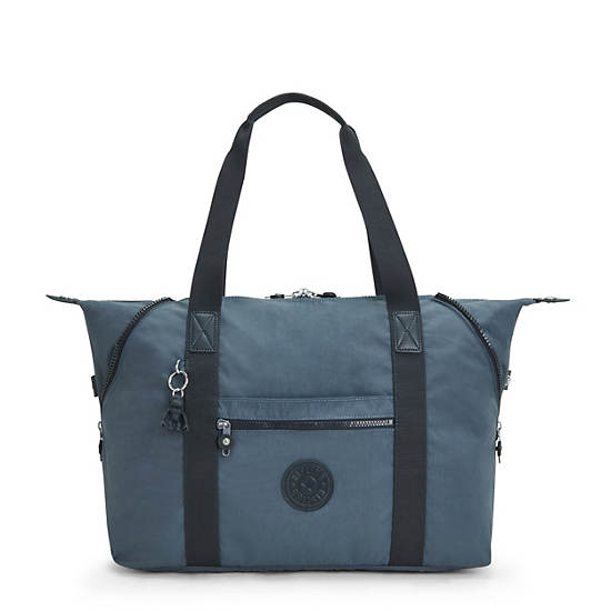 Kipling Art Medium Iconic Tote Tassen Donkerblauw Grijs | België 1448YX